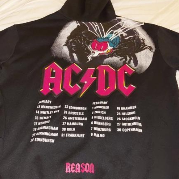 AC DC Hoodie Sweatshirt - Picture 2 of 2
